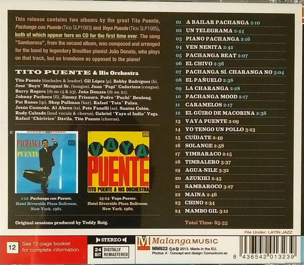 Tito Puente : Pachanga Con Puente + Vaya Puente (CD, Comp)