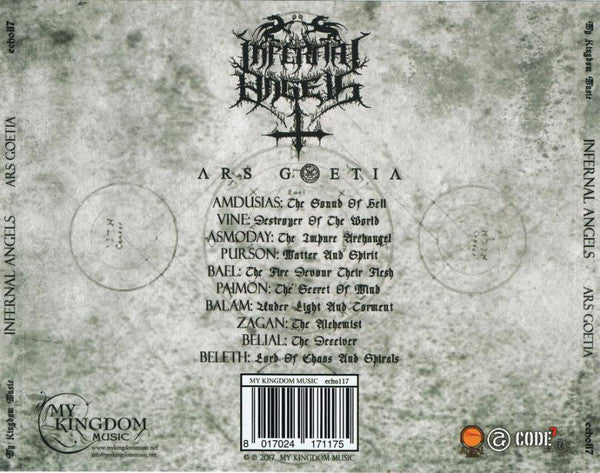 Infernal Angels : Ars Goetia (CD, Album)