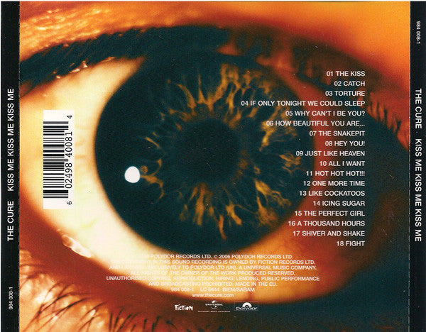 The Cure : Kiss Me Kiss Me Kiss Me (CD, Album, RE, RM)