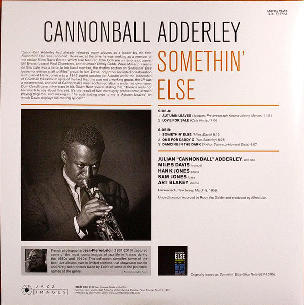 Cannonball Adderley : Somethin' Else (LP, Album, Dlx, Ltd, RE, 180)