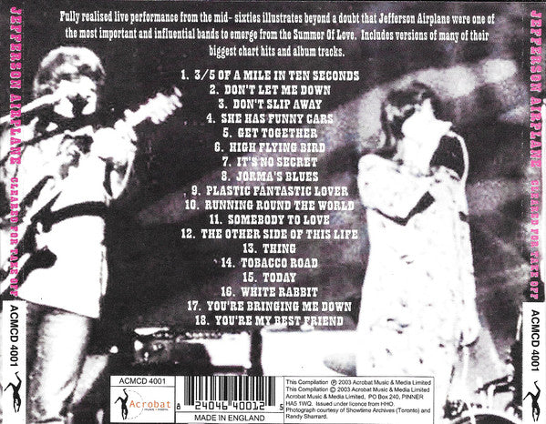 Jefferson Airplane : Cleared For Take Off (CD)