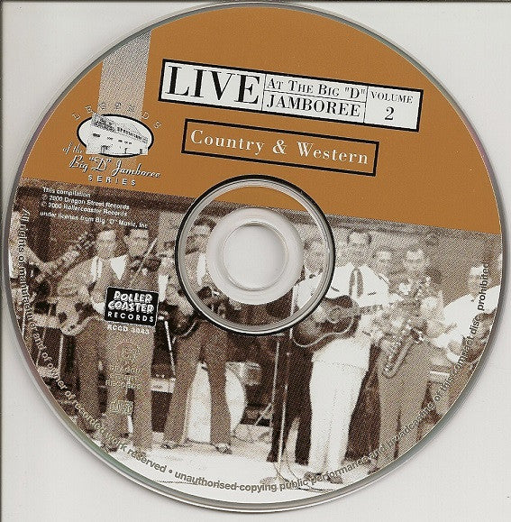 Various : Live At The Big "D" Jamboree Vol. 2 - Country & Western (CD, Album, RE)