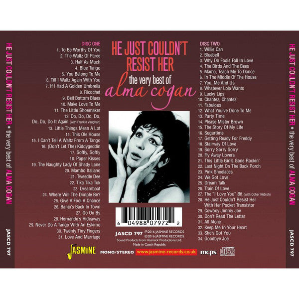 Alma Cogan : He Just Couldn't Resist Her - The Very Best Of Alma Cogan (2xCD, Comp)