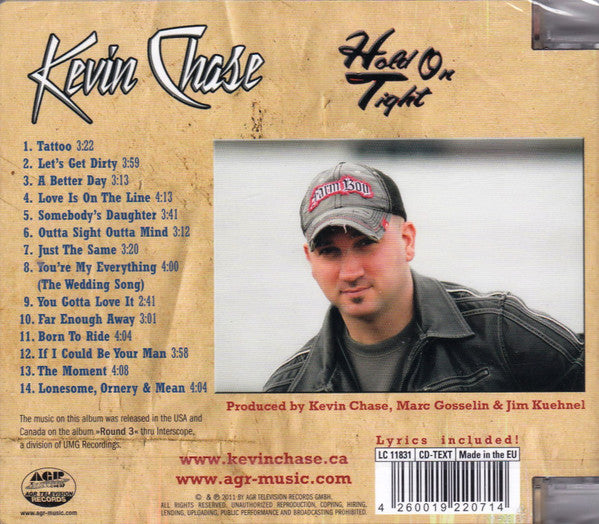Kevin Chase (4) : Hold On Tight (CD, Album)