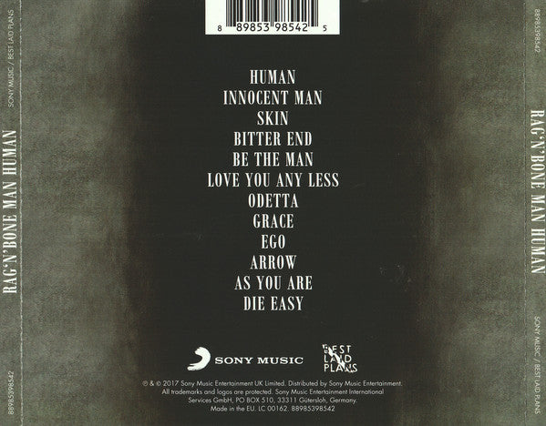 Rag'n'Bone Man : Human (CD, Album)