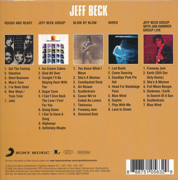 Jeff Beck : Original Album Classics (CD, Album, RE + CD, Album, RE + CD, Album, RE + CD)