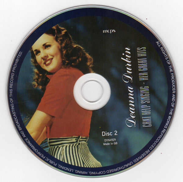 Deanna Durbin : Can't Help Singing - Her Great Hits (2xCD, Comp)