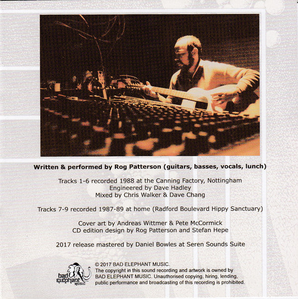 Rog Patterson : Flightless (CDr, Album, Ltd, RE)