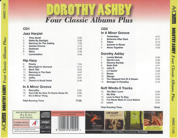 Dorothy Ashby : Four Classic Albums Plus (2xCD, Comp, RM)