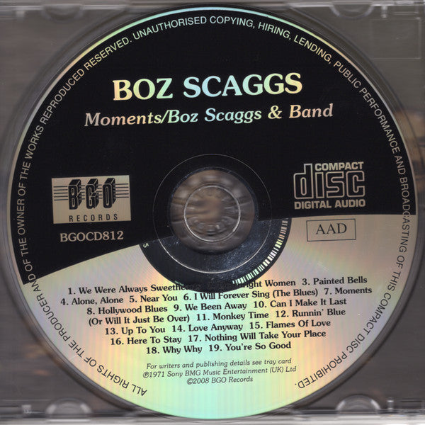 Boz Scaggs : Moments / Boz Scaggs & Band (CD, Comp, RM)