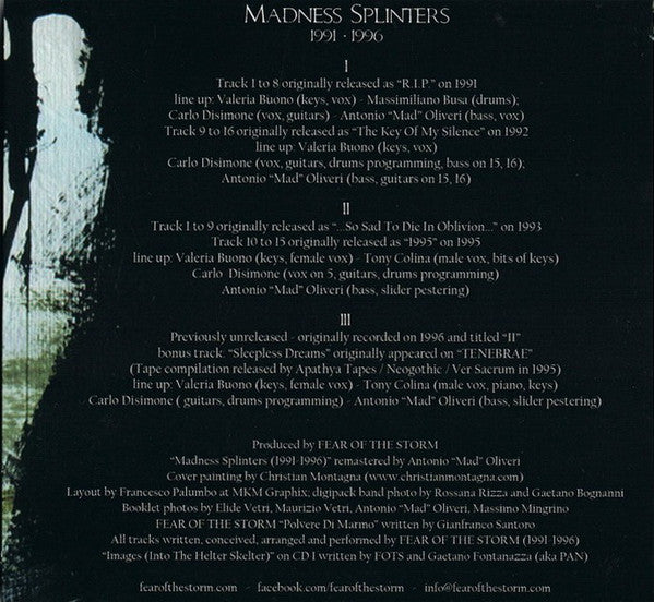 Fear Of The Storm : Madness Splinters (1991-1996) (3xCD, Comp, Dlx, Ltd, Num)