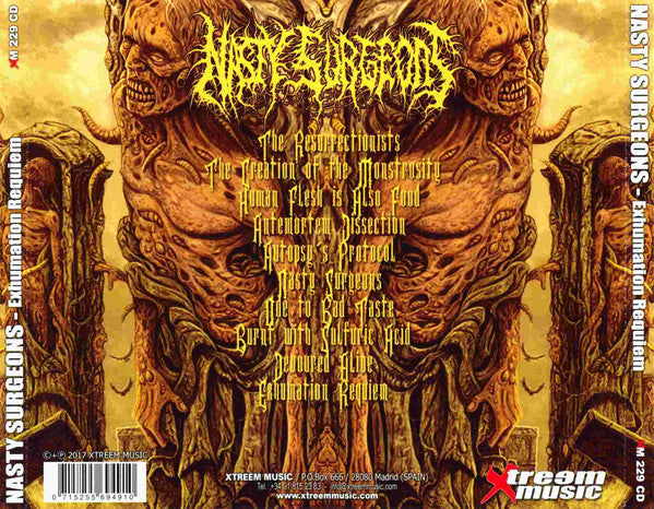 Nasty Surgeons : Exhumation Requiem (CD, Album)