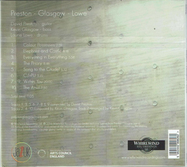 Preston Glasgow Lowe : Preston Glasgow Lowe (CD, Album)