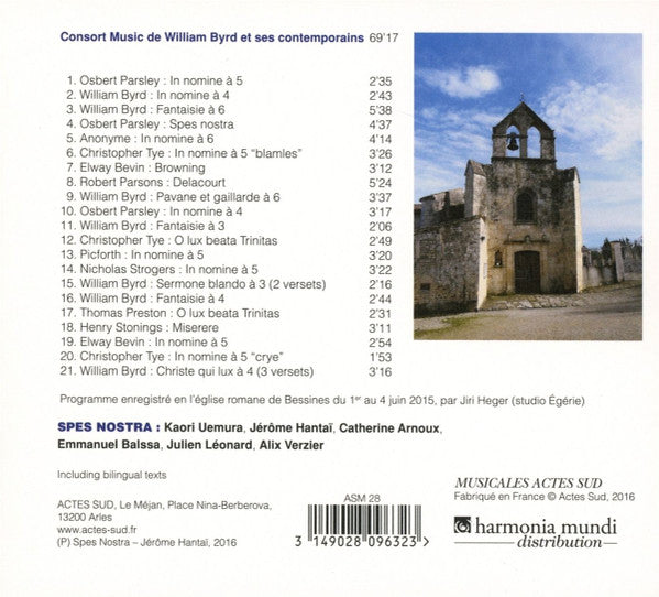 Spes Nostra (2), Jérôme Hantaï : Consort Music Au Temps De Shakespeare (CD, Album)