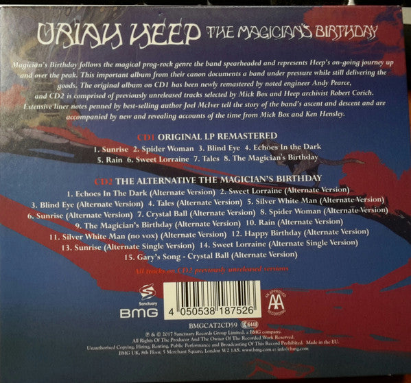 Uriah Heep : The Magician's Birthday (2xCD, Album, RE, RM)