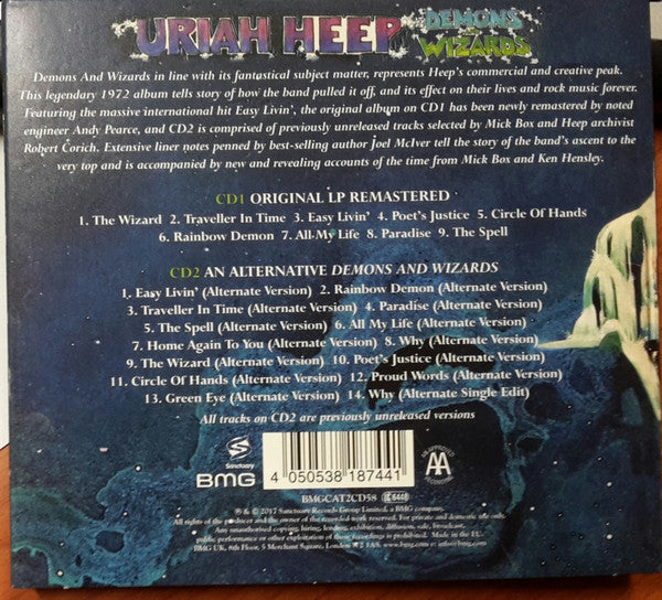 Uriah Heep : Demons And Wizards (2xCD, Album, RE, RM)