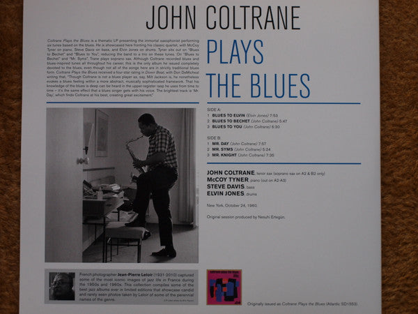 John Coltrane : Plays The Blues (LP, Album, Dlx, Ltd, RE, 180)
