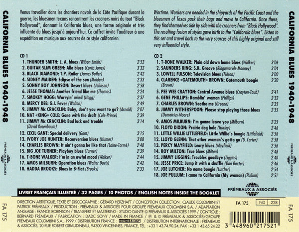 Various : California Blues 1940 - 1948 (2xCD, Comp)