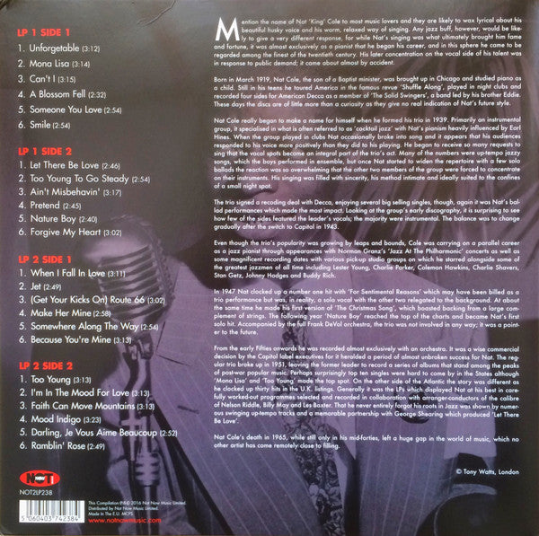 Nat King Cole : The Very Best Of Nat King Cole (2xLP, Comp, Gat)