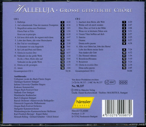 Various : Halleluja - Grosse Geistliche Chöre (2xCD, Comp)