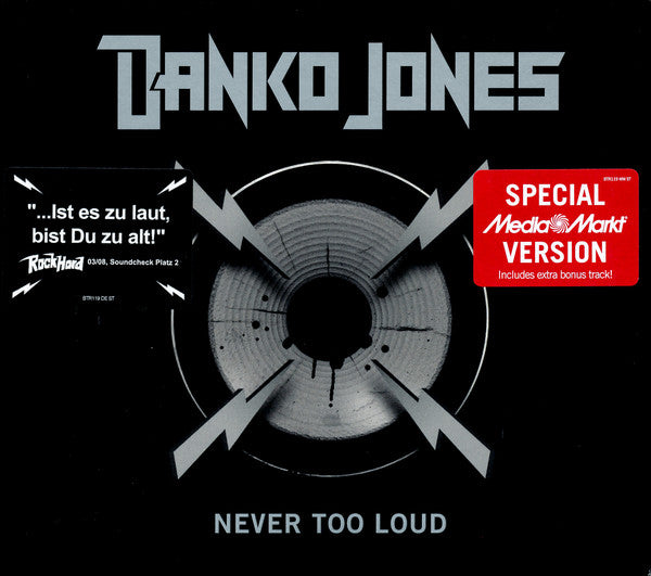 Danko Jones : Never Too Loud (CD, Album, S/Edition)