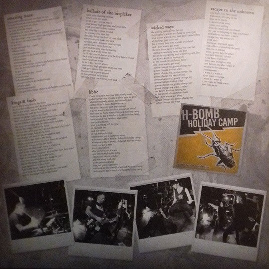 H-Bomb Holiday Camp : Close To The Borderline (LP, Album, Cle + CD, Album)