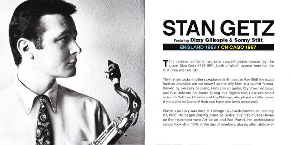Stan Getz Featuring Dizzy Gillespie & Sonny Stitt : England 1958 / Chicago 1957 (CD, Comp)