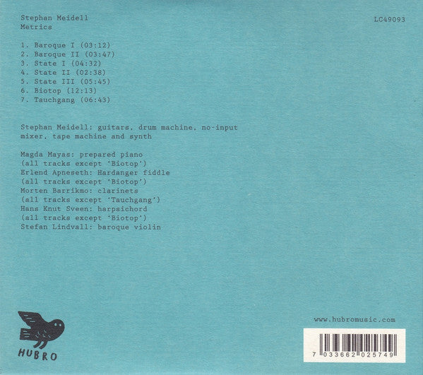 Stephan Meidell : Metrics (CD, Album)