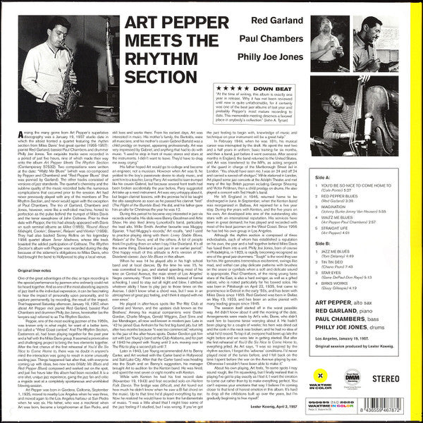 Art Pepper : Art Pepper Meets The Rhythm Section (LP, Album, Ltd, RE, Yel)